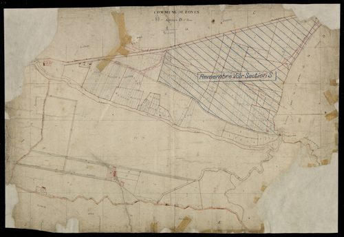 Plan du cadastre napoléonien - Boves : D1