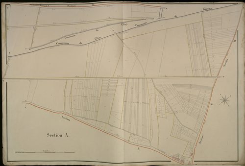 Plan du cadastre napoléonien - Boves : A