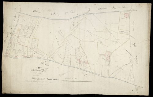 Plan du cadastre napoléonien - Brailly-Cornehotte (Brailly Cornehotte) : B2