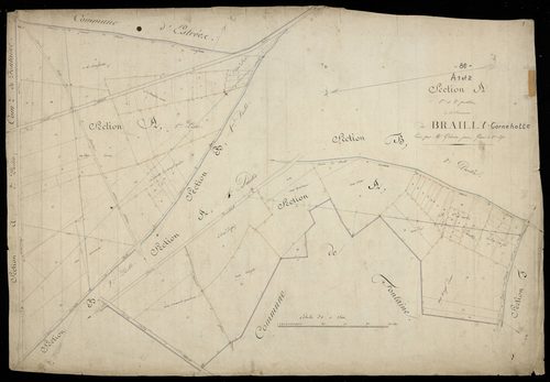 Plan du cadastre napoléonien - Brailly-Cornehotte (Brailly Cornehotte) : A1 et A2