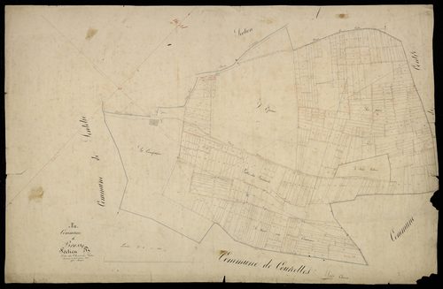 Plan du cadastre napoléonien - Brassy : Chemin des Vaches (Le), B
