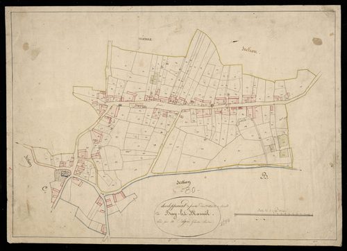 Plan du cadastre napoléonien - Bray-Les-Mareuil : A et B développées