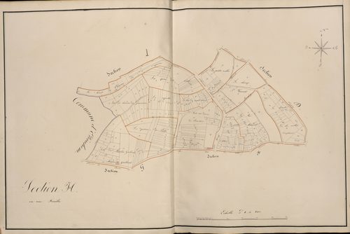 Plan du cadastre napoléonien - Atlas cantonal - Bray-sur-Somme (Bray) : H