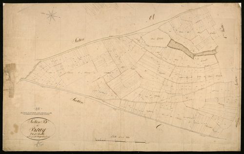 Plan du cadastre napoléonien - Bray-sur-Somme (Bray) : B2