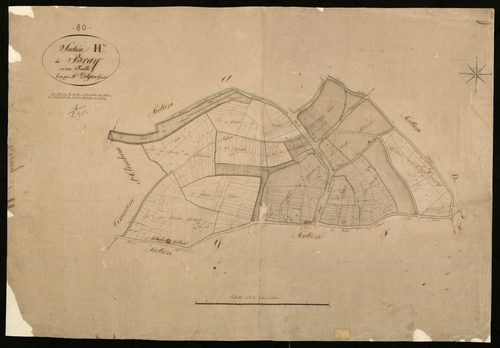 Plan du cadastre napoléonien - Bray-sur-Somme (Bray) : H
