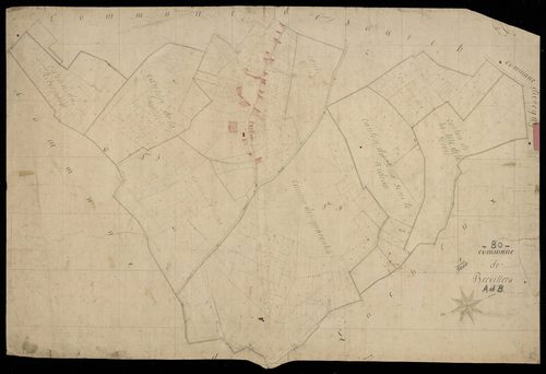 Plan du cadastre napoléonien - Brevillers : A et B