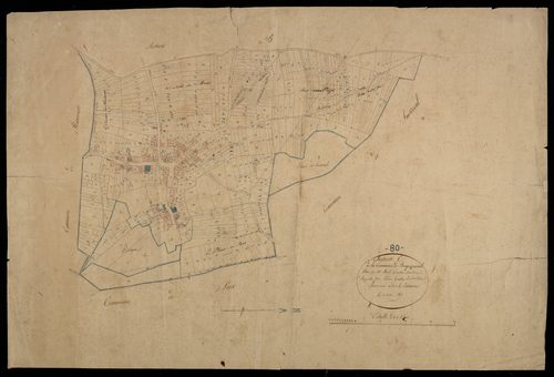Plan du cadastre napoléonien - Briquemesnil-Floxicourt (Bricquemesnil) : C