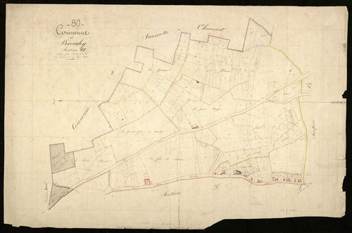 Plan du cadastre napoléonien - Brouchy : A