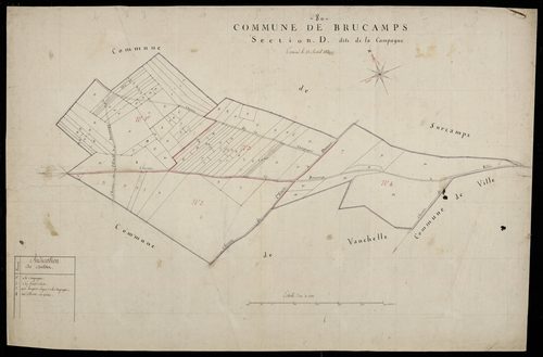 Plan du cadastre napoléonien - Brucamps : Campagne (La), D