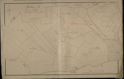 Plan du cadastre napoléonien - Brucamps : A