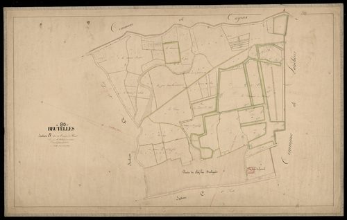 Plan du cadastre napoléonien - Brutelles : Tringues du Hamel (les), B