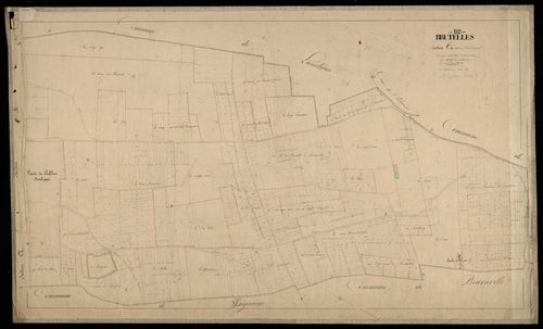 Plan du cadastre napoléonien - Brutelles : Fond Duval (Le), C