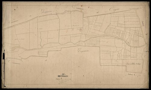 Plan du cadastre napoléonien - Brutelles : Mont Cavrelle (Le), A