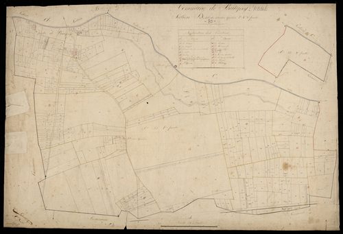 Plan du cadastre napoléonien - Buigny-L'abbe (Buigny) : Moulin Guidon (Le), D1 et D2