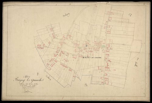 Plan du cadastre napoléonien - Buigny -Les-Gamaches (Buigny-les-Gamaches) : Village (Le), A1