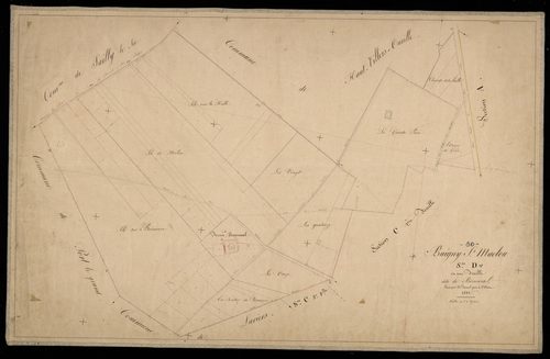 Plan du cadastre napoléonien - Buigny-Saint-Maclou (Buigny Saint Maclou) : Bonneval, D