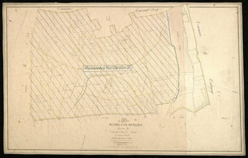 Plan du cadastre napoléonien - Buire-Courcelles : Bois de Buire (Le), A2