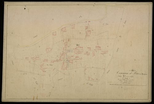 Plan du cadastre napoléonien - Bus-la-Mesiere (Bus) : Chef-lieu (Le), B2