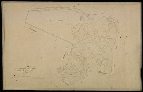 Plan du cadastre napoléonien - Bus-la-Mesiere (Bus) : Chemin de Boulogne (le), C2