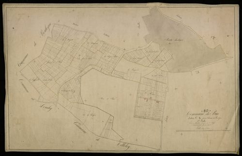 Plan du cadastre napoléonien - Bus-la-Mesiere (Bus) : Chemin de Boulogne (le), C1