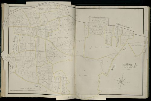 Plan du cadastre napoléonien - Atlas cantonal - Bus-Les-Artois (Bus) : Nord Est (Le), A