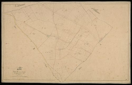 Plan du cadastre napoléonien - Bussu : Petits Quinze (Les), C