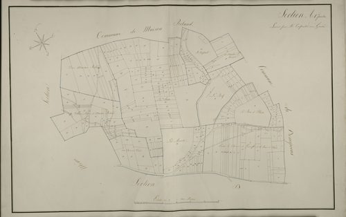 Plan du cadastre napoléonien - Bussus-Bussuel (Bussu) : A1
