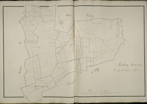 Plan du cadastre napoléonien - Bussus-Bussuel (Bussu) : Fosse aux Loups (La), D2