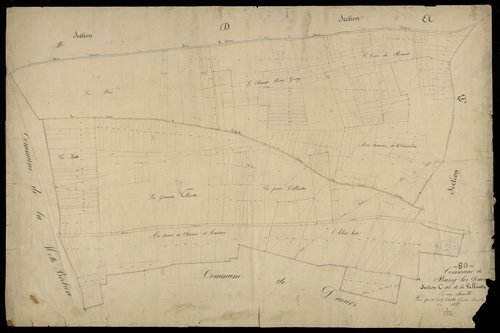 Plan du cadastre napoléonien - Bussy-Les-Daours (Bussy les Daours) : Valleiette, C