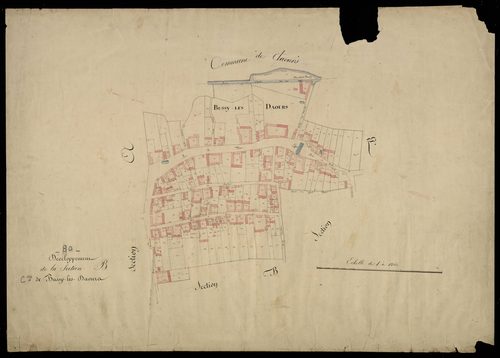 Plan du cadastre napoléonien - Bussy-Les-Daours (Bussy les Daours) : B développement