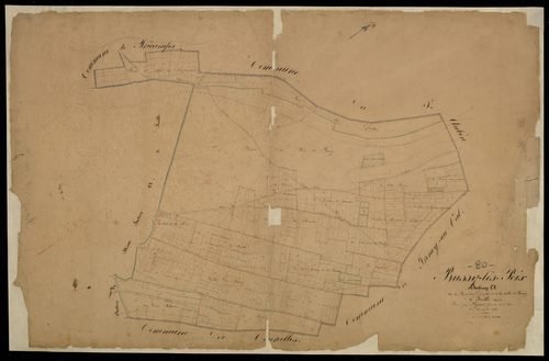Plan du cadastre napoléonien - Bussy-Les-Poix : Bois des Epinettes (Le) ; Vallée de Frenoy (La), A1