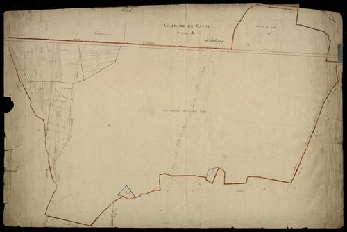 Plan du cadastre napoléonien - Cachy : A
