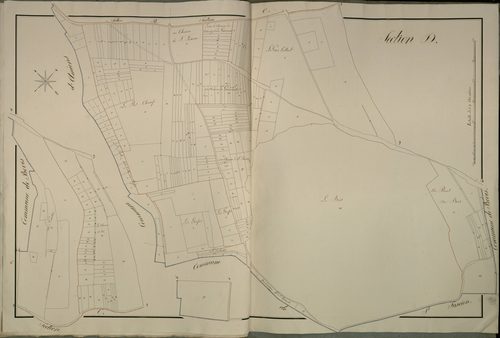 Plan du cadastre napoléonien - Cagny : Bois (Le), D