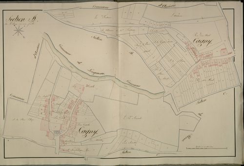 Plan du cadastre napoléonien - Cagny : Village (Le), A