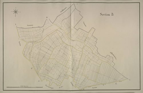 Plan du cadastre napoléonien - Caix : B