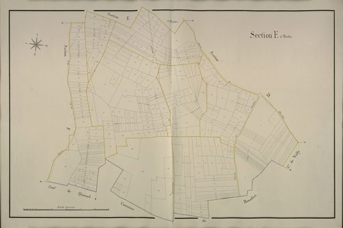 Plan du cadastre napoléonien - Caix : E1