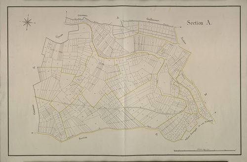 Plan du cadastre napoléonien - Caix : A