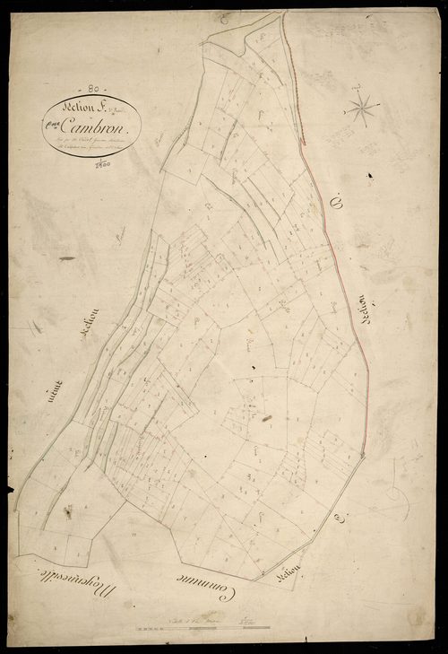 Plan du cadastre napoléonien - Cambron : F2