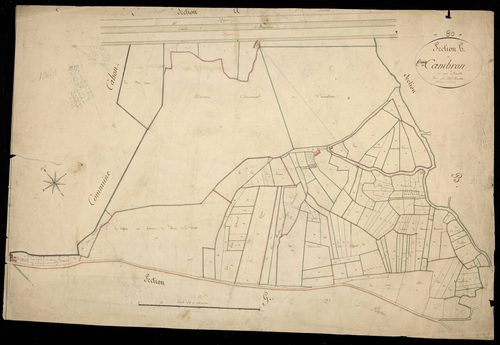 Plan du cadastre napoléonien - Cambron : H