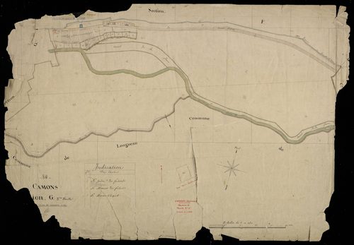 Plan du cadastre napoléonien - Camon (Camons) : G2