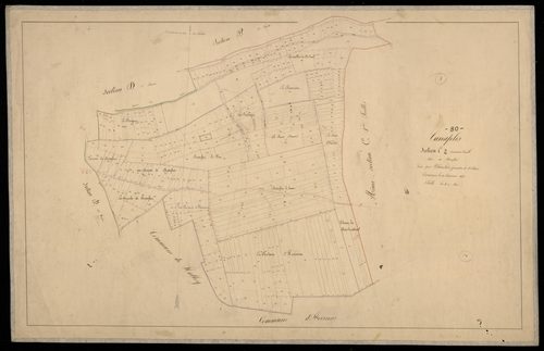 Plan du cadastre napoléonien - Canaples : Beaufort, C2