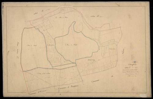 Plan du cadastre napoléonien - Canaples : La Vallée et du Bois de Belval, C1