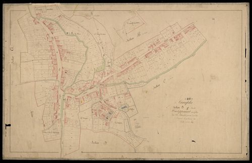 Plan du cadastre napoléonien - Canaples : Chef-lieu (Le), D1