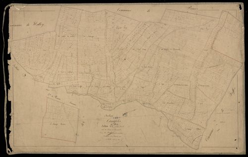 Plan du cadastre napoléonien - Canaples : Chemin de Bernaville (Le), A