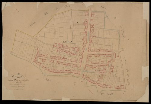 Plan du cadastre napoléonien - Candas : Chef-lieu (Le), E1