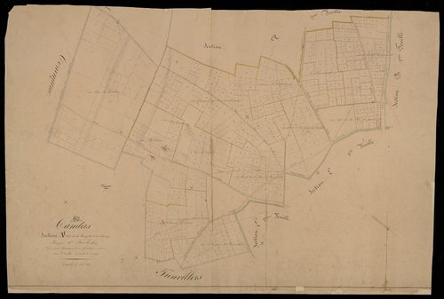 Plan du cadastre napoléonien - Candas : Hayette (La) ; Champ Roussel (Le), A1