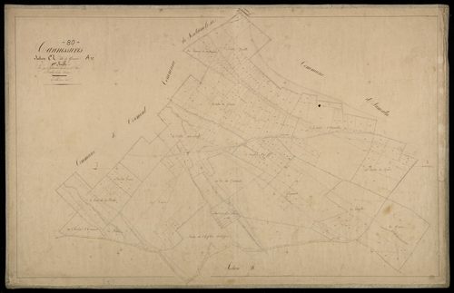 Plan du cadastre napoléonien - Cannessieres : Quarante (Les), A1