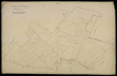 Plan du cadastre napoléonien - Cantigny : Champs Notre dame (le), A
