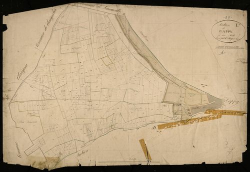 Plan du cadastre napoléonien - Cappy : E