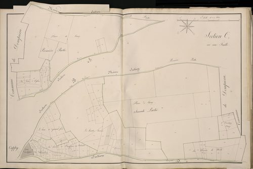 Plan du cadastre napoléonien - Atlas cantonal - Cappy : C